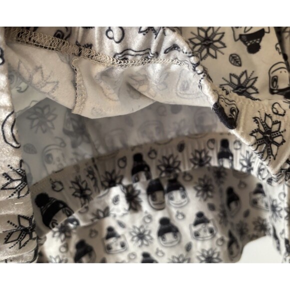 Pokemon Center Womens 2XL Gray Snow Flake Flannel L/S Pajama Set Soft Chest 44" - Picture 7 of 9